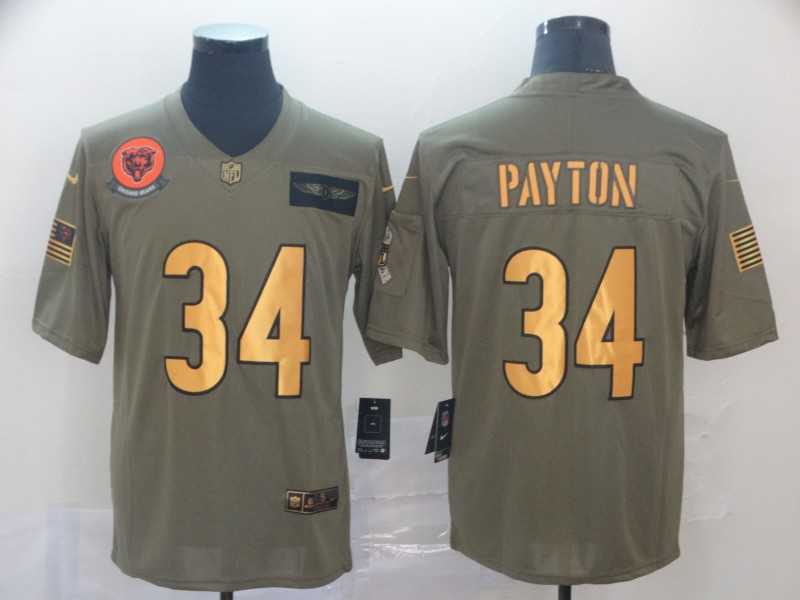 Nike Bears 34 Walter Payton 2019 Olive Gold Salute To Service Limited Jersey,We sell and wholesale Nike Bears 34 Walter Payton 2019 Olive Gold Salute To Service Limited Jersey on line form chian!
